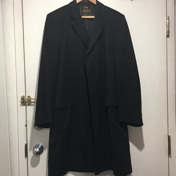 VINTAGE GEORGIAN COVERT HARRY ROSEN TRENCH COATS SIZE 44 - Picture 1 of 9